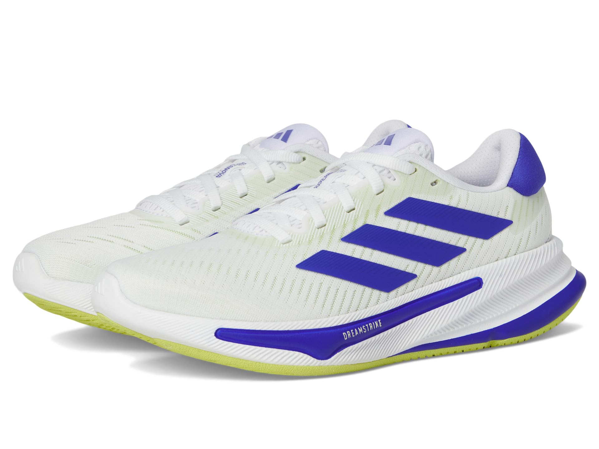 

Кроссовки adidas Kids Supernova Ease Running Shoes, цвет White/Lucid Blue/Pulse Lime
