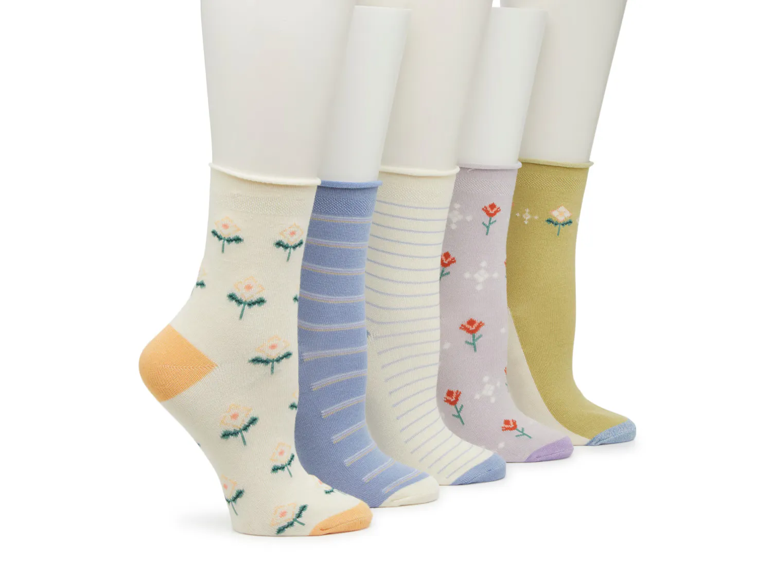 

Носки Ditsy Women's Crew Socks - 5 Pack Crown Vintage, цвет mutedmulticolor