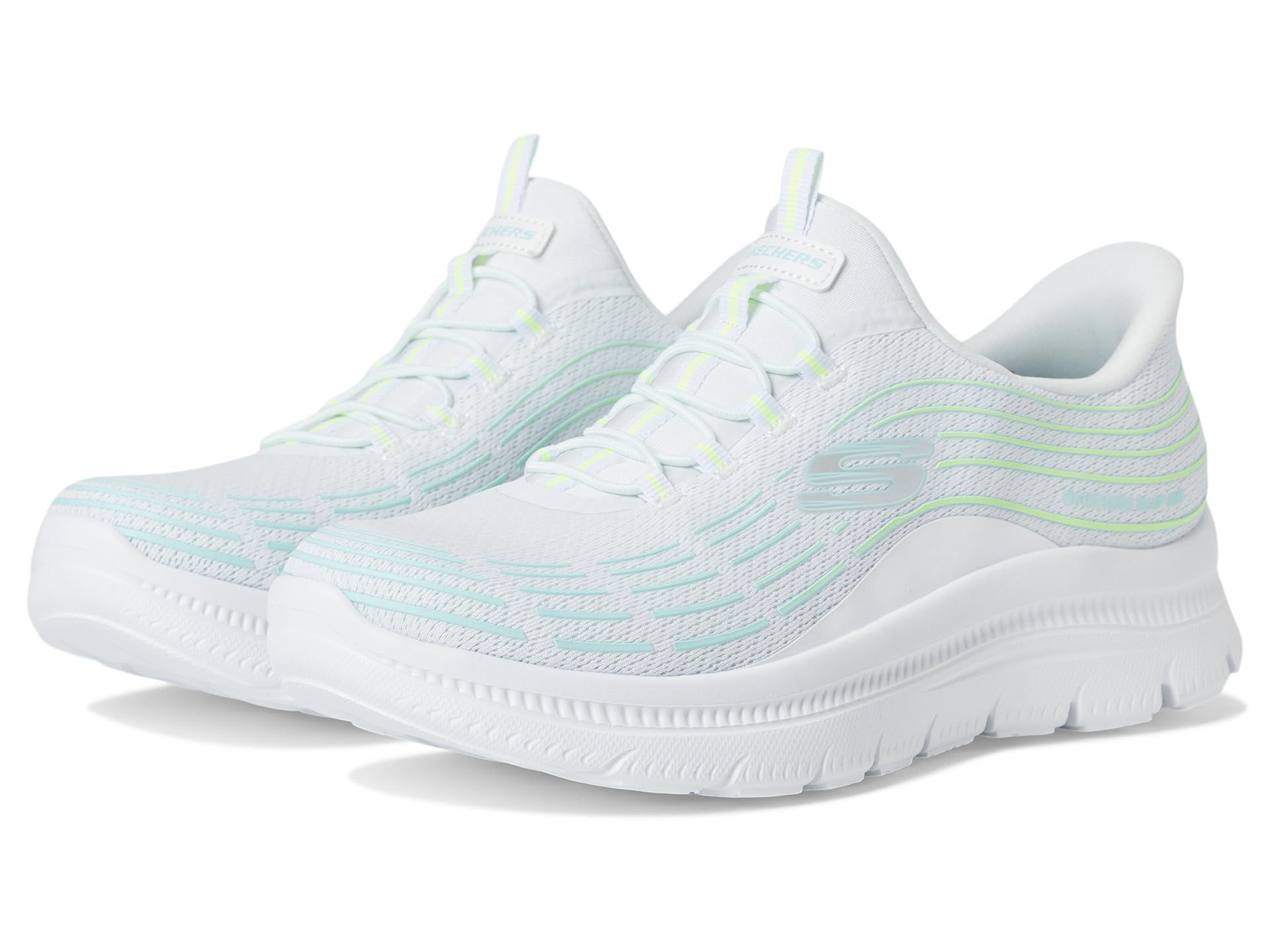 Кроссовки SKECHERS Summits Plus Hands Free Slip-Ins, White Multi