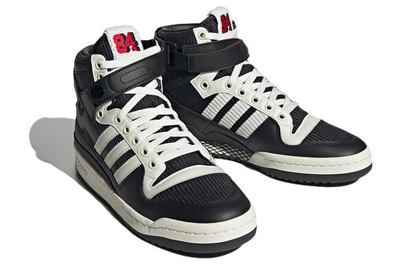 Кроссовки оригиналы форум 84 высокие Adidas, черный — фото 3