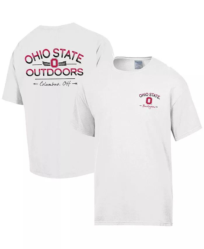 

Мужская белая футболка Ohio State Buckeyes Great Outdoors Comfortwash