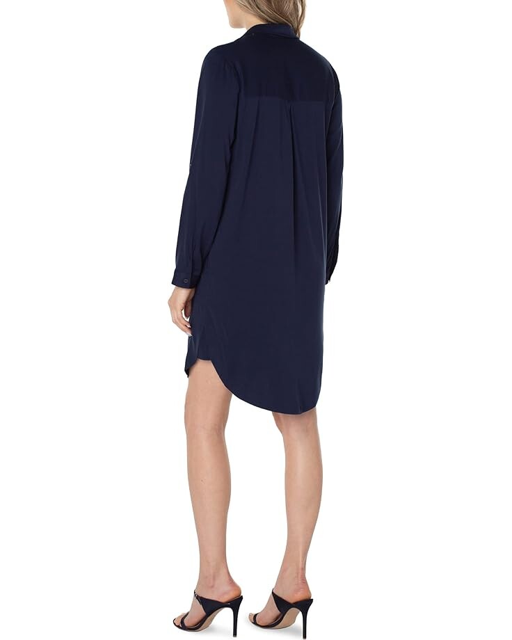 

Платье Liverpool Los Angeles Popover Shirtdress, цвет Cosmic Navy