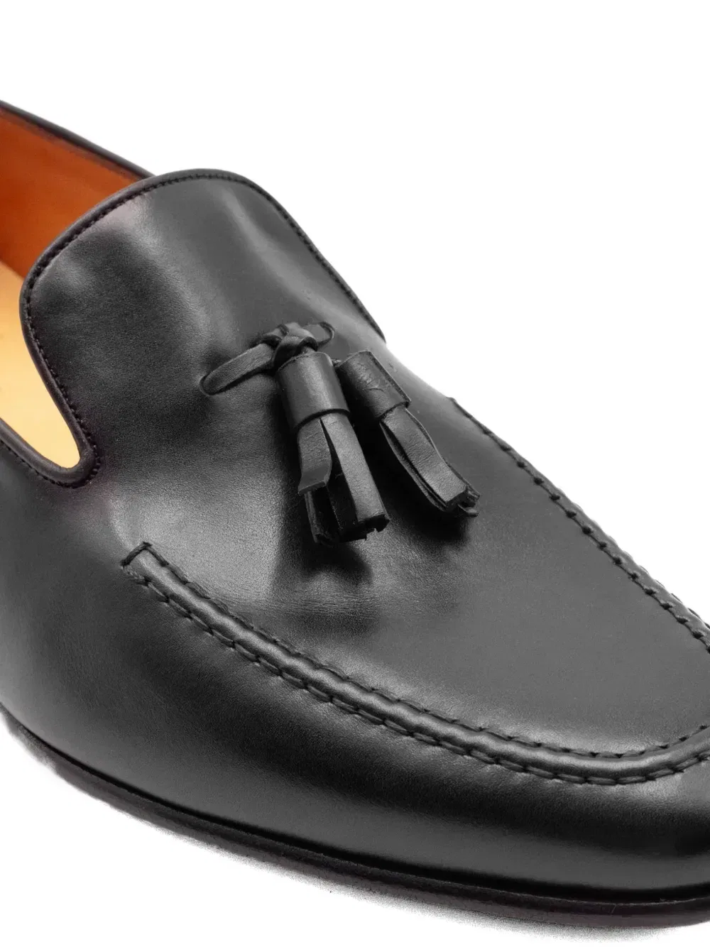 Лоферы с круглым носком и кисточками Berwick Shoes, черный — фото 4