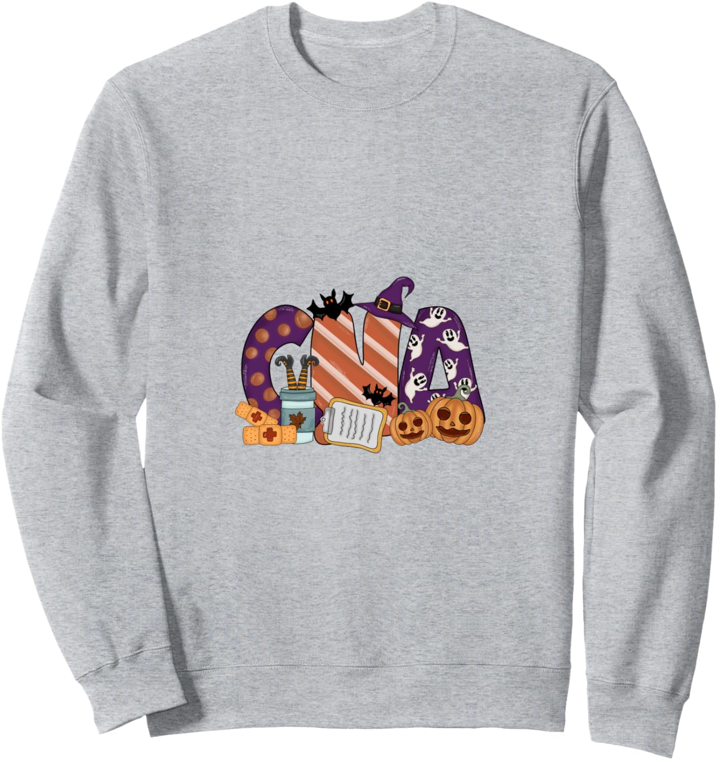 

Забавная толстовка с костюмом медсестры/помощника медсестры на Хэллоуин Funny Halloween Nurse Nursing Assistant Costume, серый