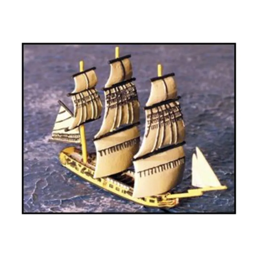 

32-пушечный фрегат - HMS Cleopatra, Micronauts - Napoleonic Era Sailing Ships - Full Sail Sets (1:1200)