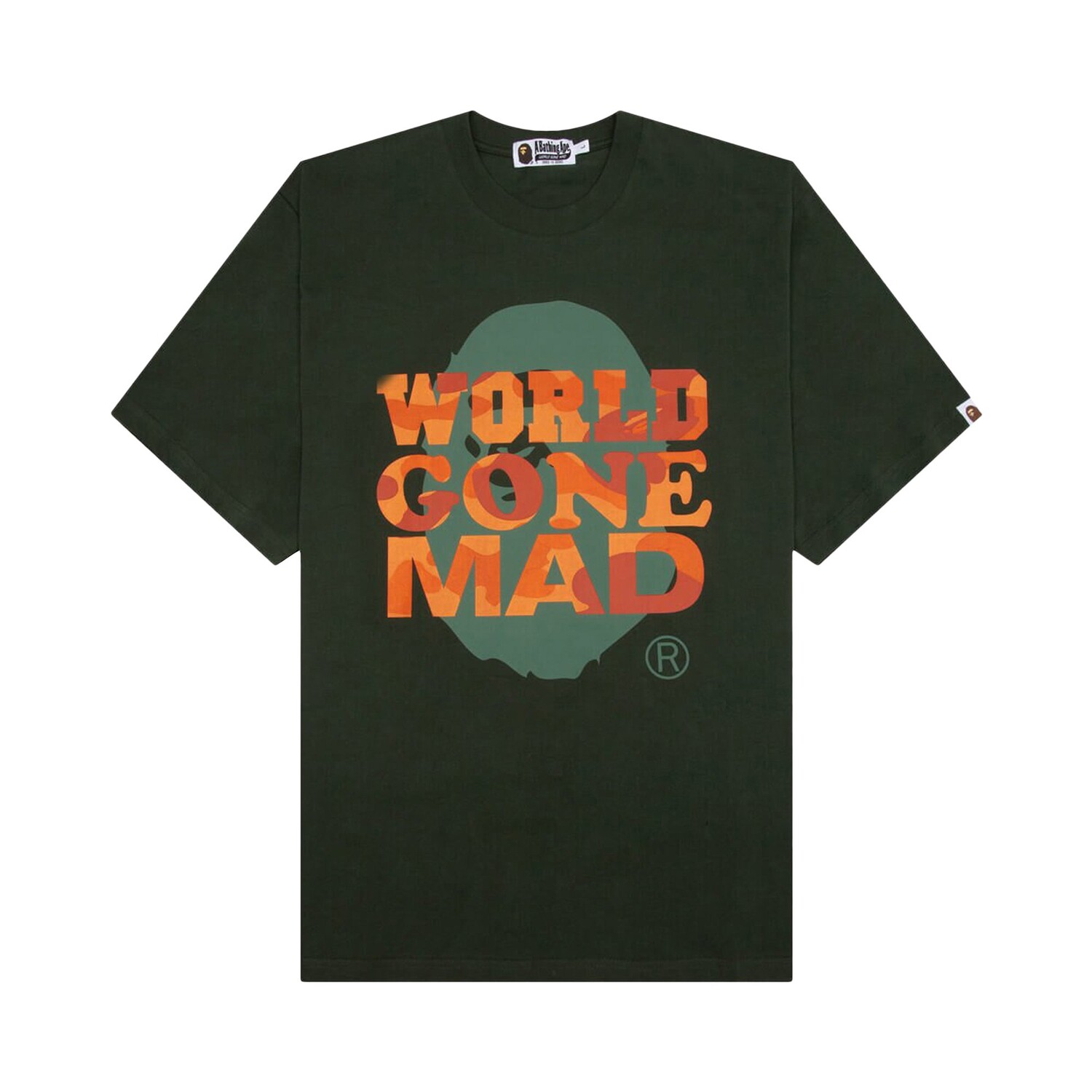 

Футболка BAPE WGM, зеленая, Зеленый, Футболка BAPE WGM, зеленая