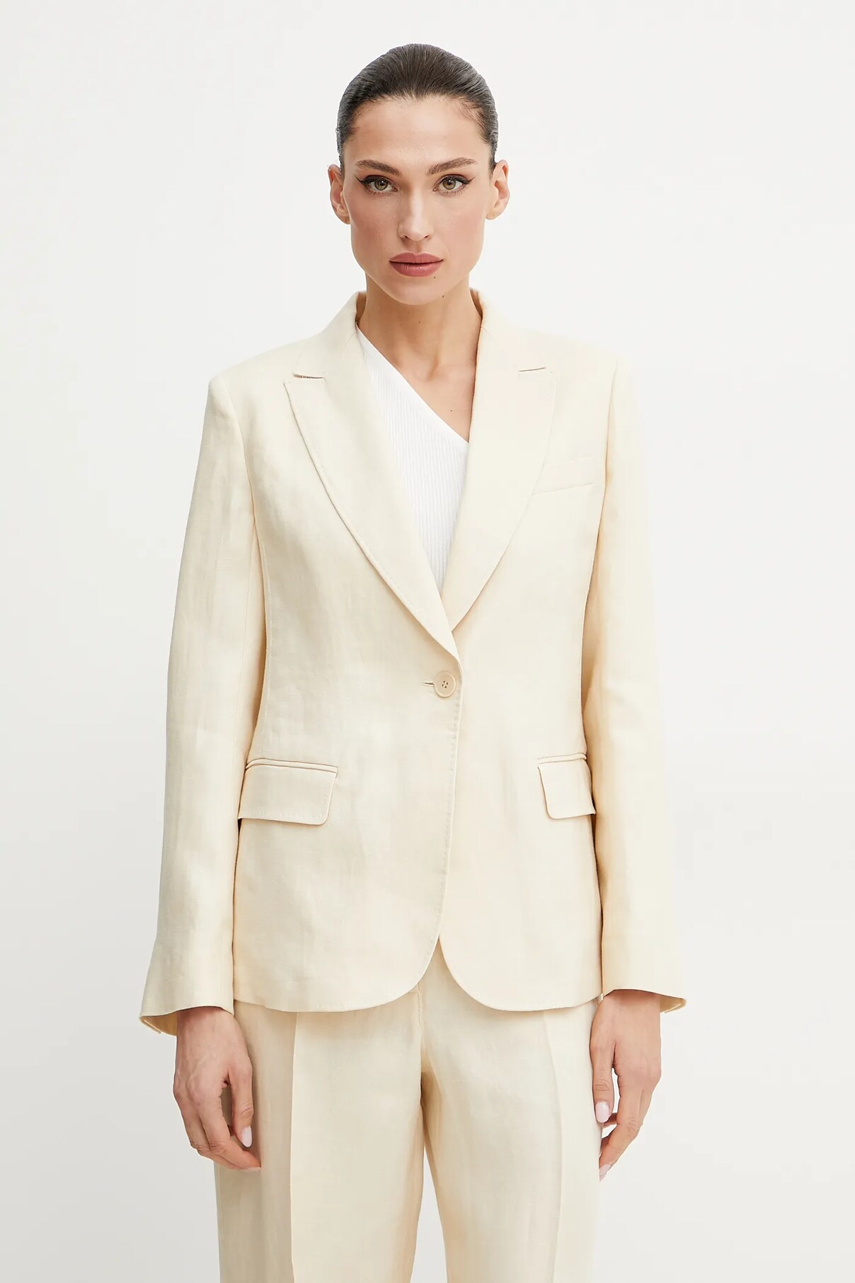 

Куртка из льна Weekend Max Mara, бежевый