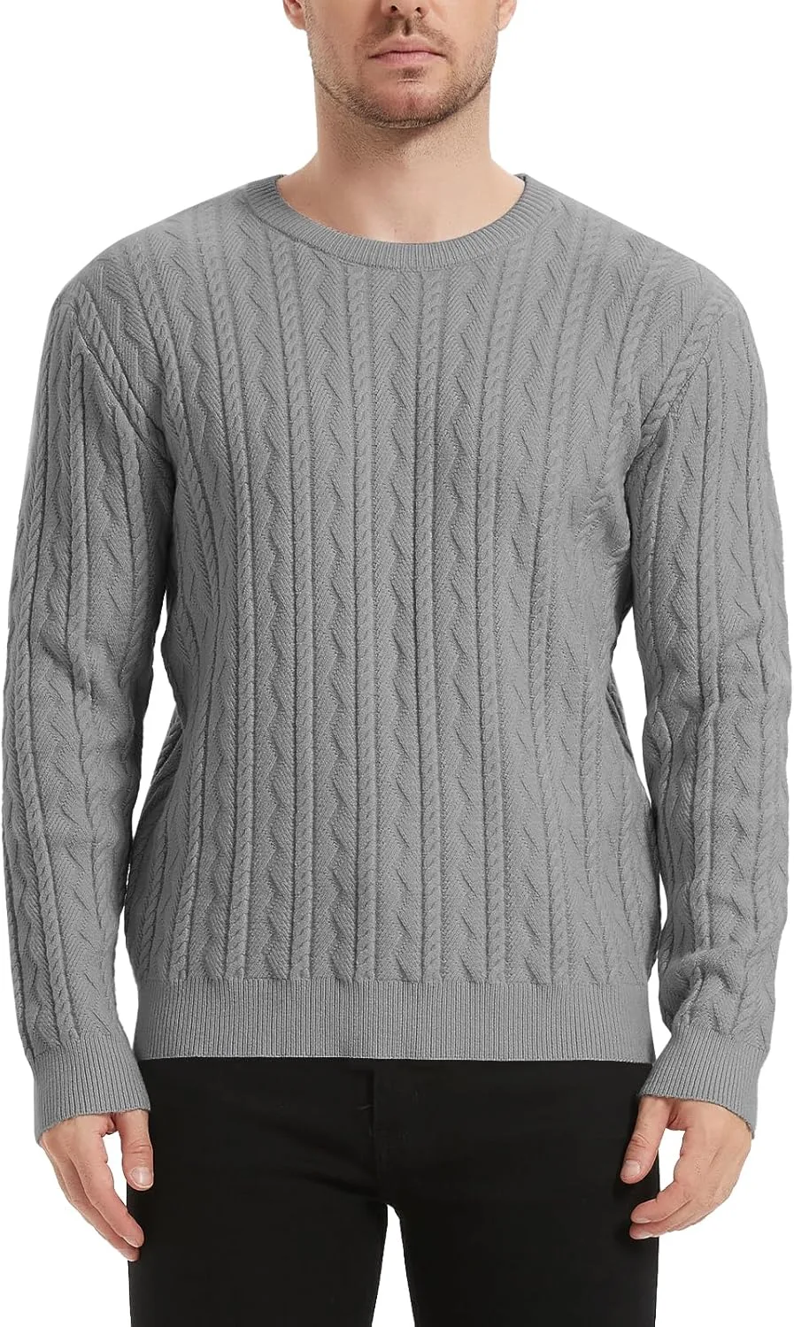 

Мужской повседневный свитер с круглым вырезом и реглан Donason