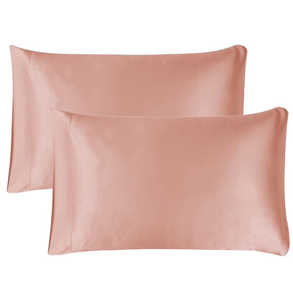 

Набор из 2 атласных косметических наволочек Mend, цвет Blush