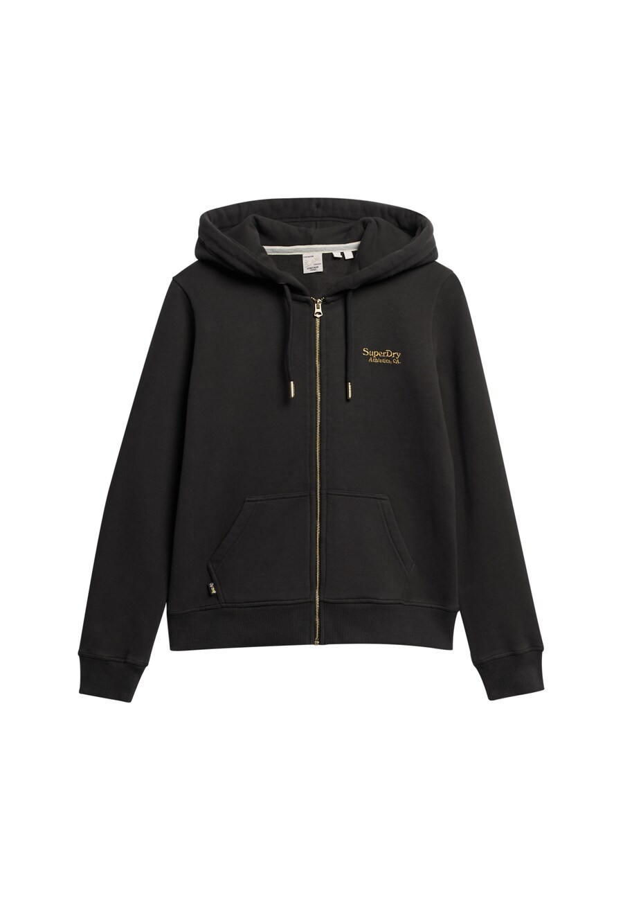 

Толстовка с капюшоном на молнии Superdry Zip-Up Hoodie Essential, серый