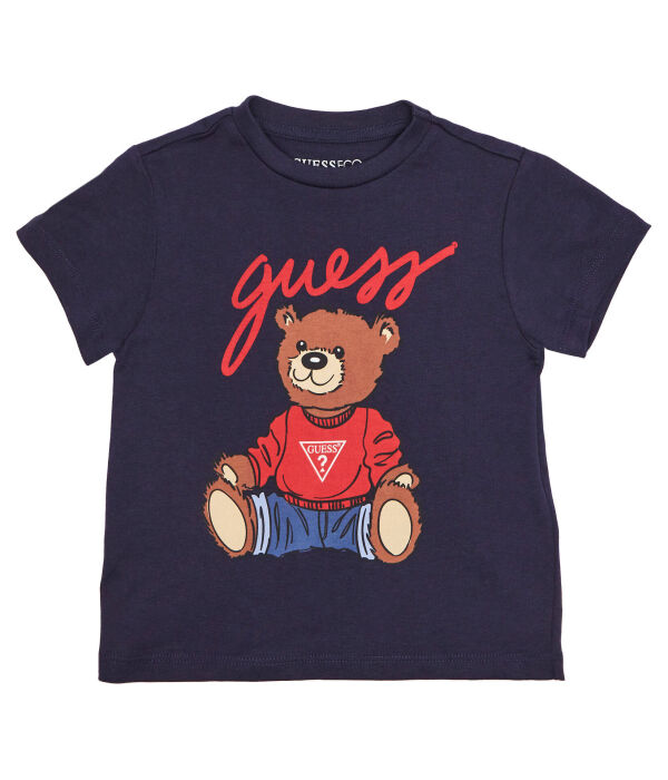 

Футболка Guess Regular Fit с рисунком, синий