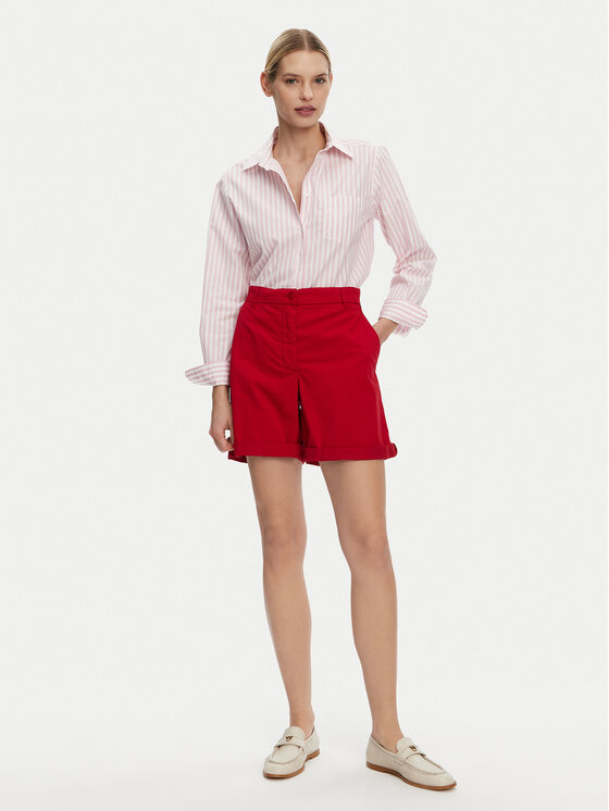 Тканевые шорты regular fit WW0WW42457 Tommy Hilfiger, красный — фото 2