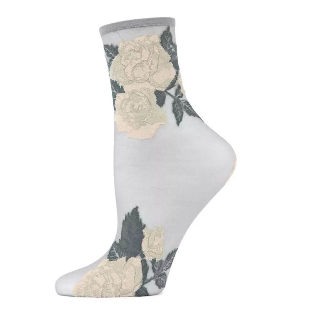 

Memoi Beauty Rose Garden Прозрачные носки длиной до щиколотки из сплава, один размер