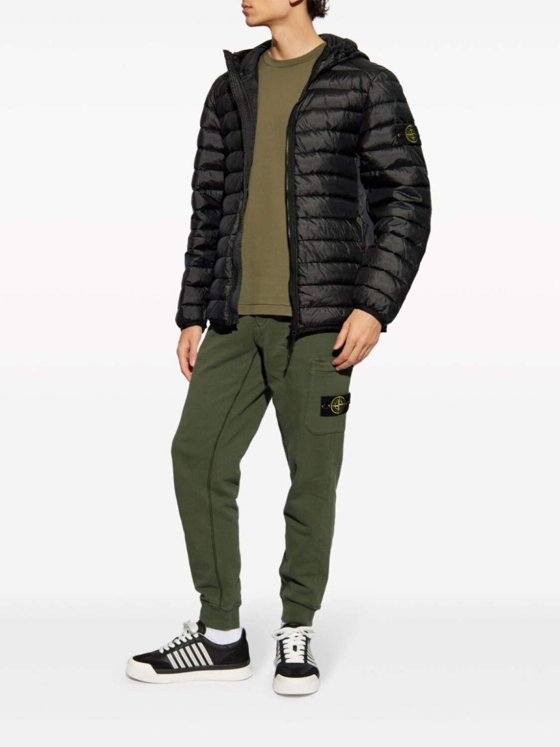 Stone Island футболка из хлопка с аппликацией «Компас», зеленый — фото 2