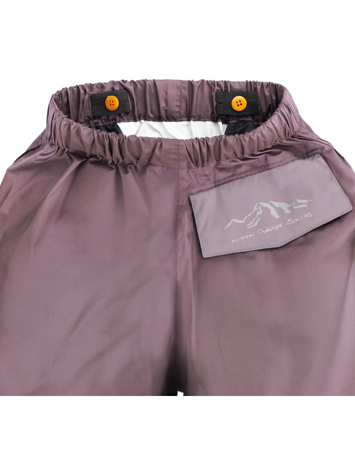 Normani Outdoor Sports Детские непромокаемые брюки Thurlow фиолетово-розового цвета — фото 3