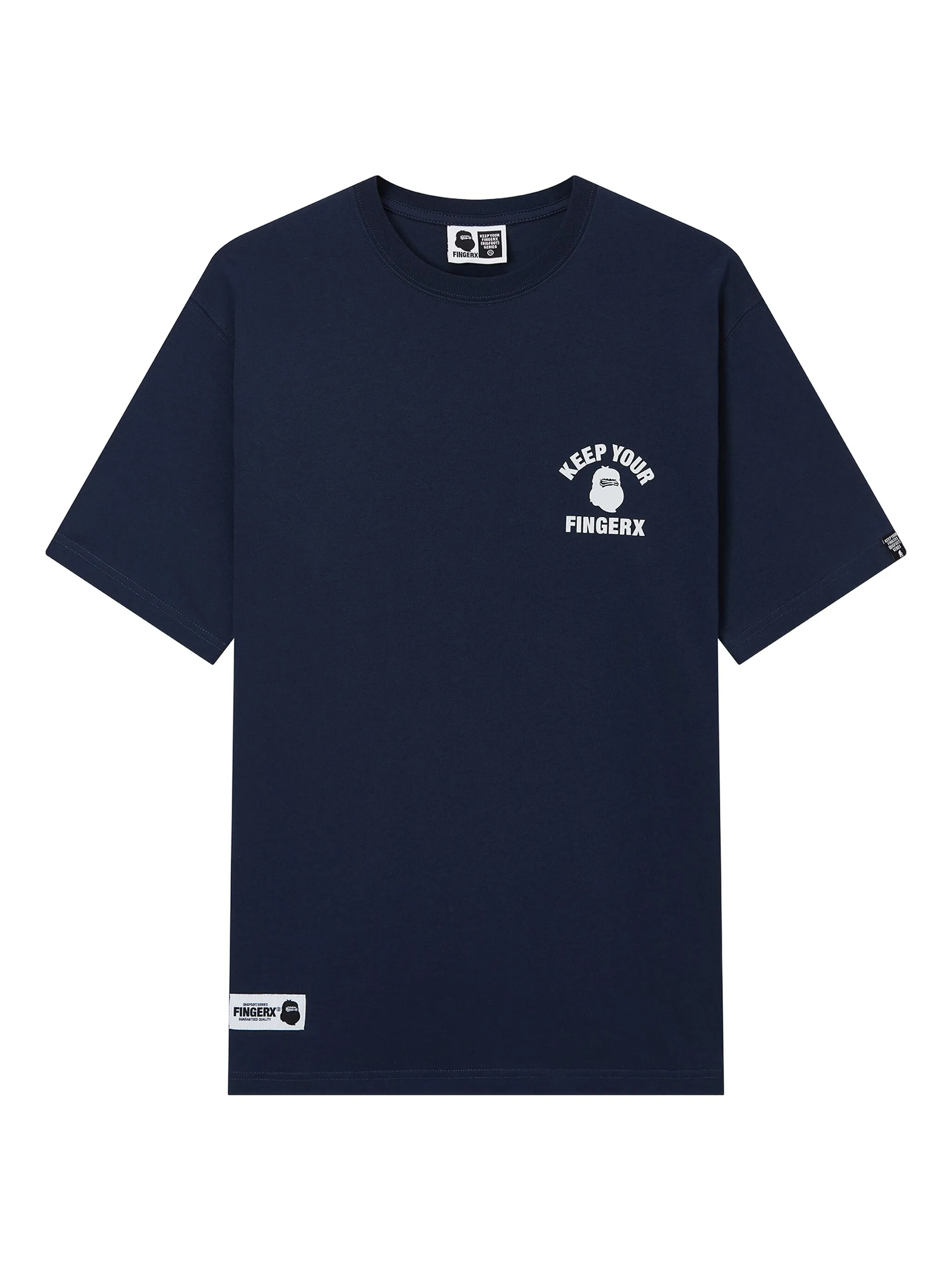 

Футболка с графичным принтом Fingercroxx, синий