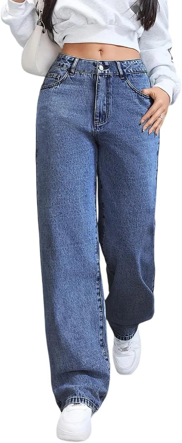 Женские джинсы Wide Leg Vintage с высокой посадкой