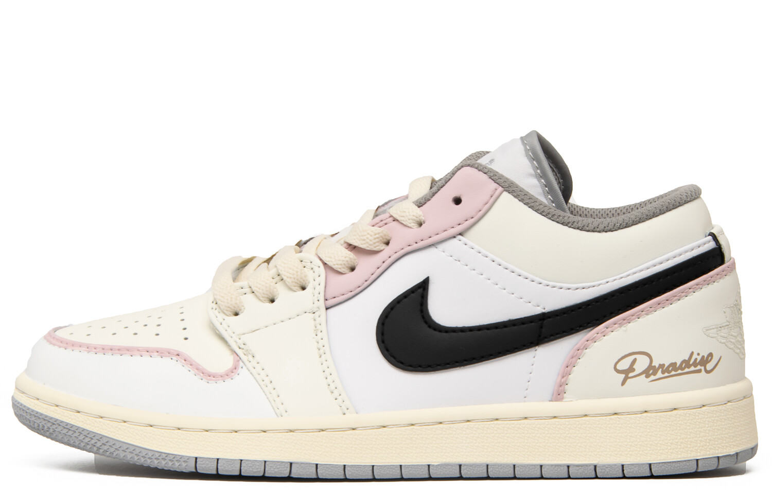 

Кроссовки Air Jordan 1 Vintage Basketball Shoes Women's Low-top Beige/Pink, цвет Off White