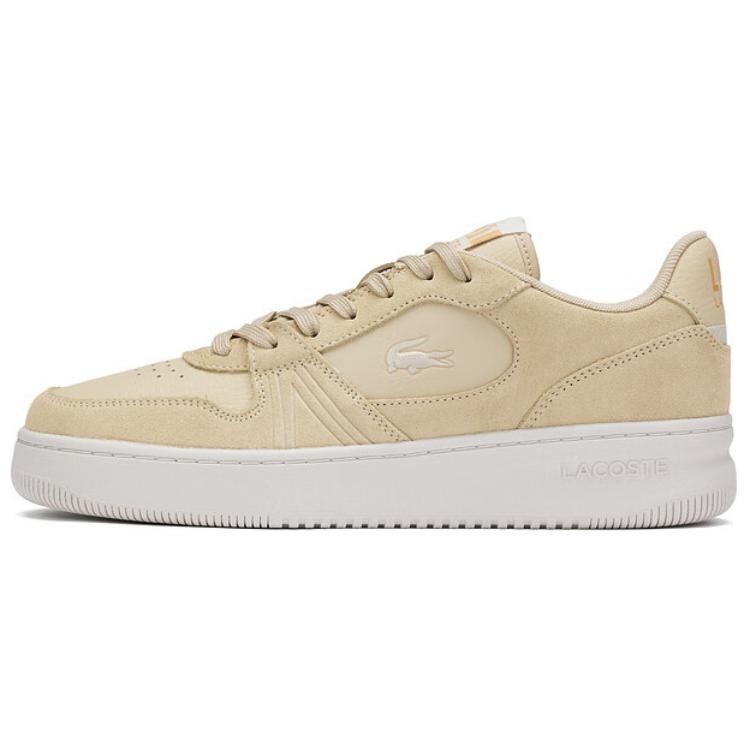 

Кроссовки LACOSTE Skateboarding Shoes Men Low-top, кремовый, Бежевый, Кроссовки LACOSTE Skateboarding Shoes Men Low-top, кремовый