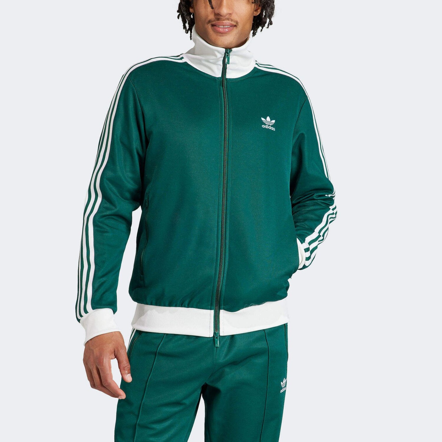 Adicolor Classics Beckenbauer Track Jacket Green Adidas Originals, зеленый — фото 3