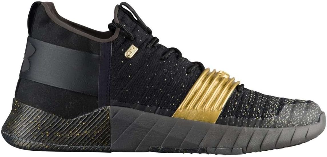 Кроссовки Under Armour C1N, Black/Metallic Gold — фото 2