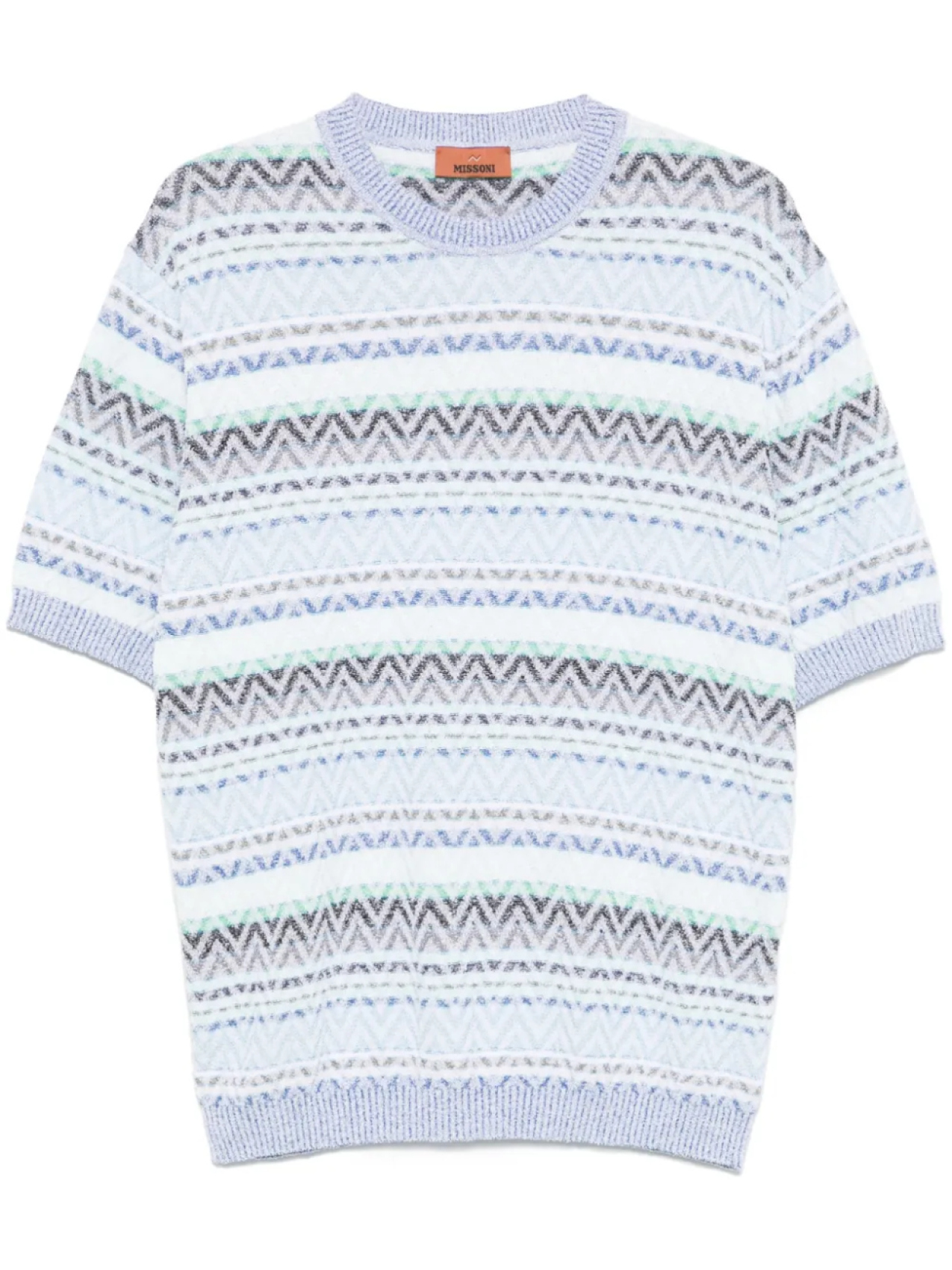 

Футболка Missoni с зигзагообразным узором, синий