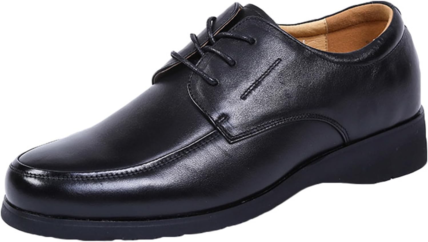 

Мужские оксфорды JiuQing на шнуровке, деловые туфли, круглый носок, мягкие повседневные и обувь, черный