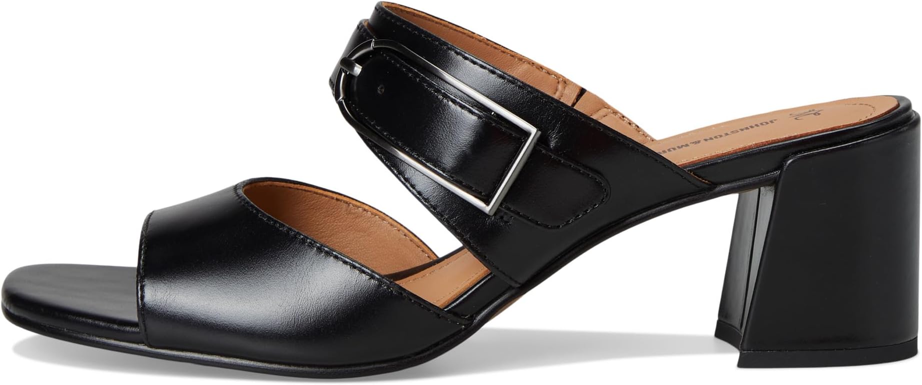 Туфли Johnston & Murphy Everly Buckle Slide, черный — фото 4