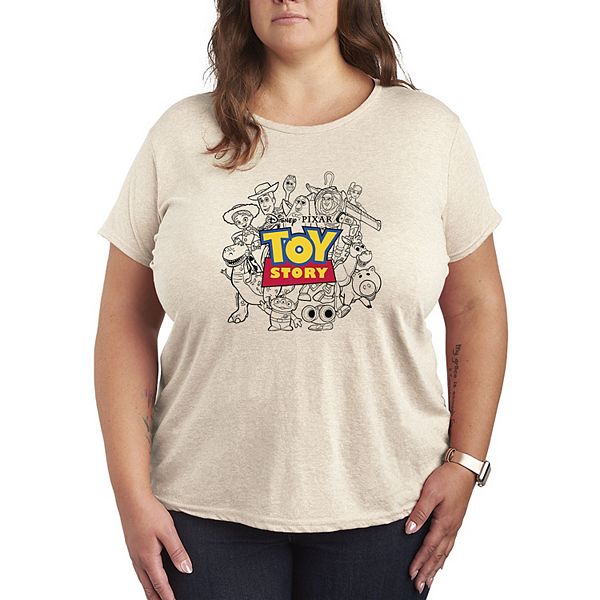

Футболка Plus size с принтом Toy Story Disney / Pixar, Beige