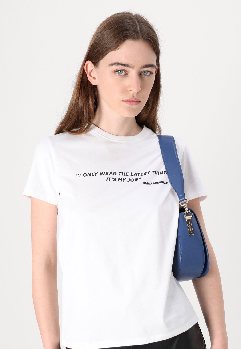 

Футболка с принтом QUOTE KARL LAGERFELD, белый