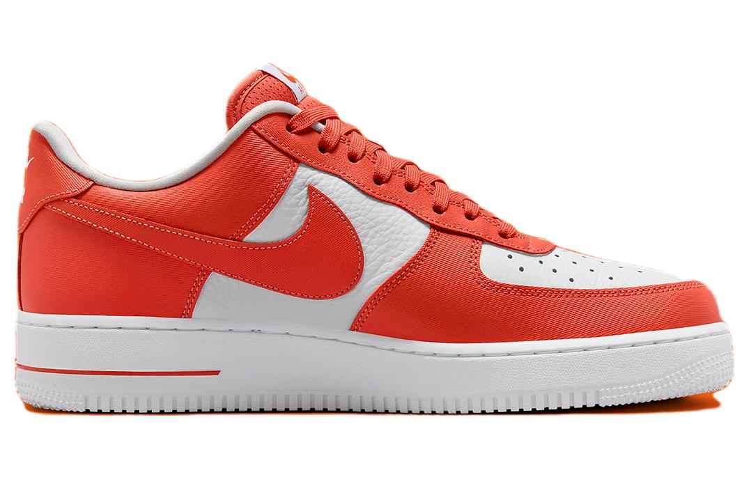 Кроссовки Nike Air Force 1 Low Orange Sport Canvas Оранжевый Белый — фото 2