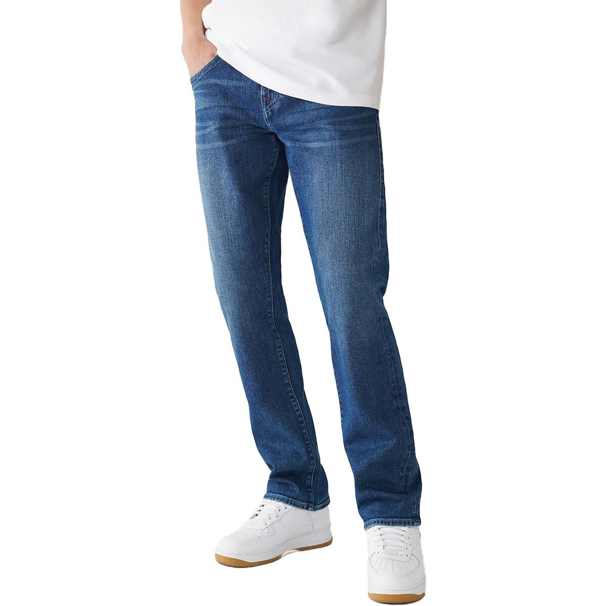 

Мужские свободные прямые джинсы Ricky средней потертости True Religion, цвет Medium Tidal Wash