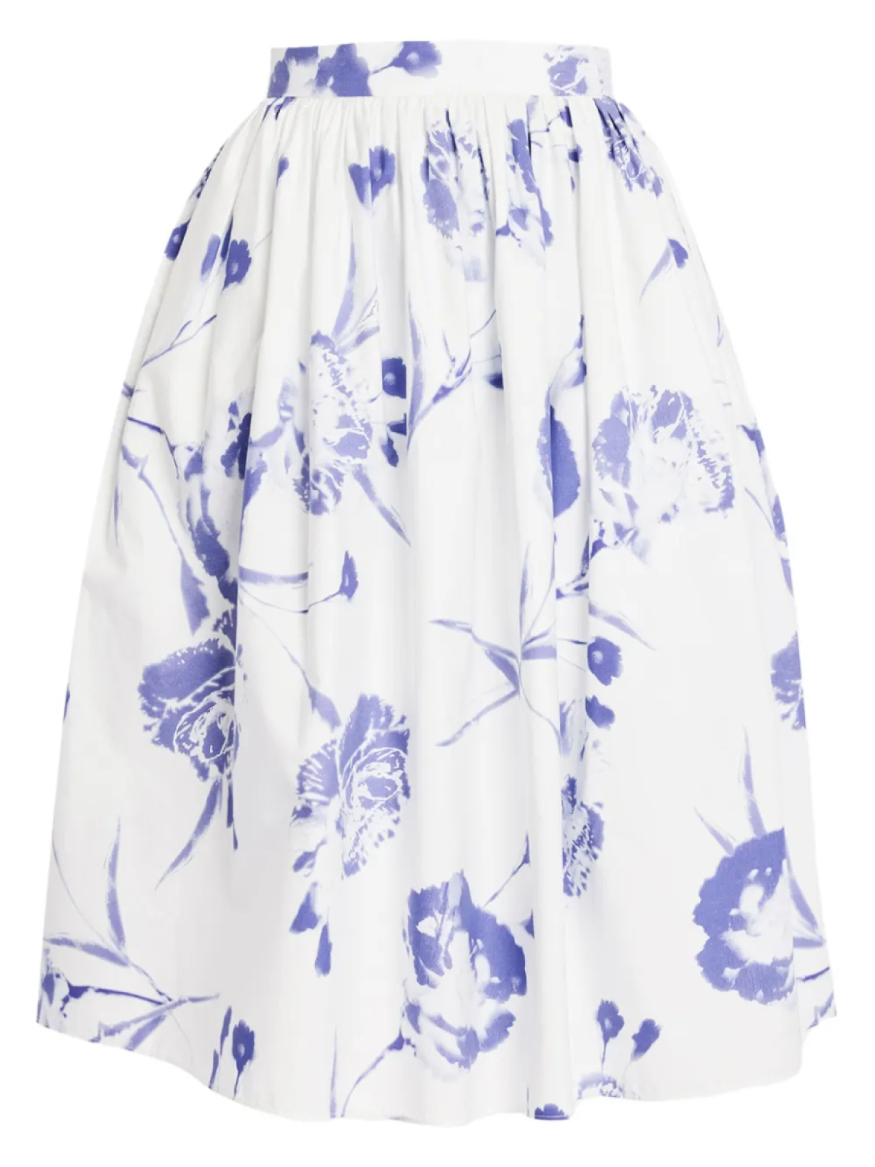 

Юбка с цветочным принтом ERDEM, белый