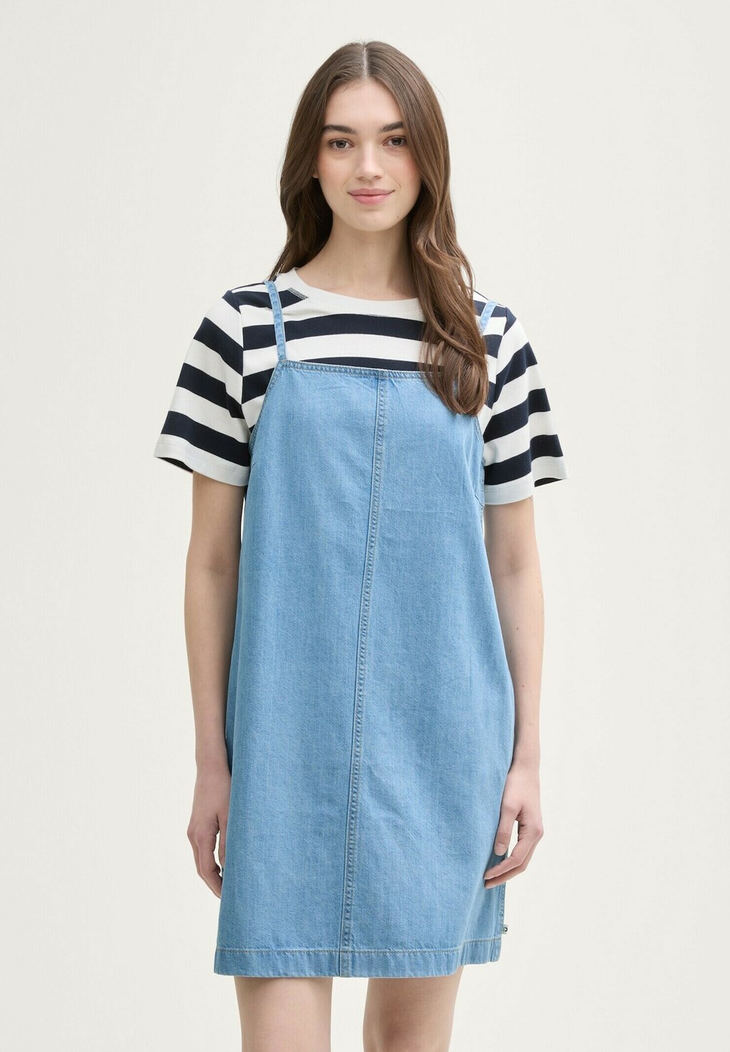 

Джинсовое платье TOM TAILOR DENIM, цвет Used Bleached Blue Denim