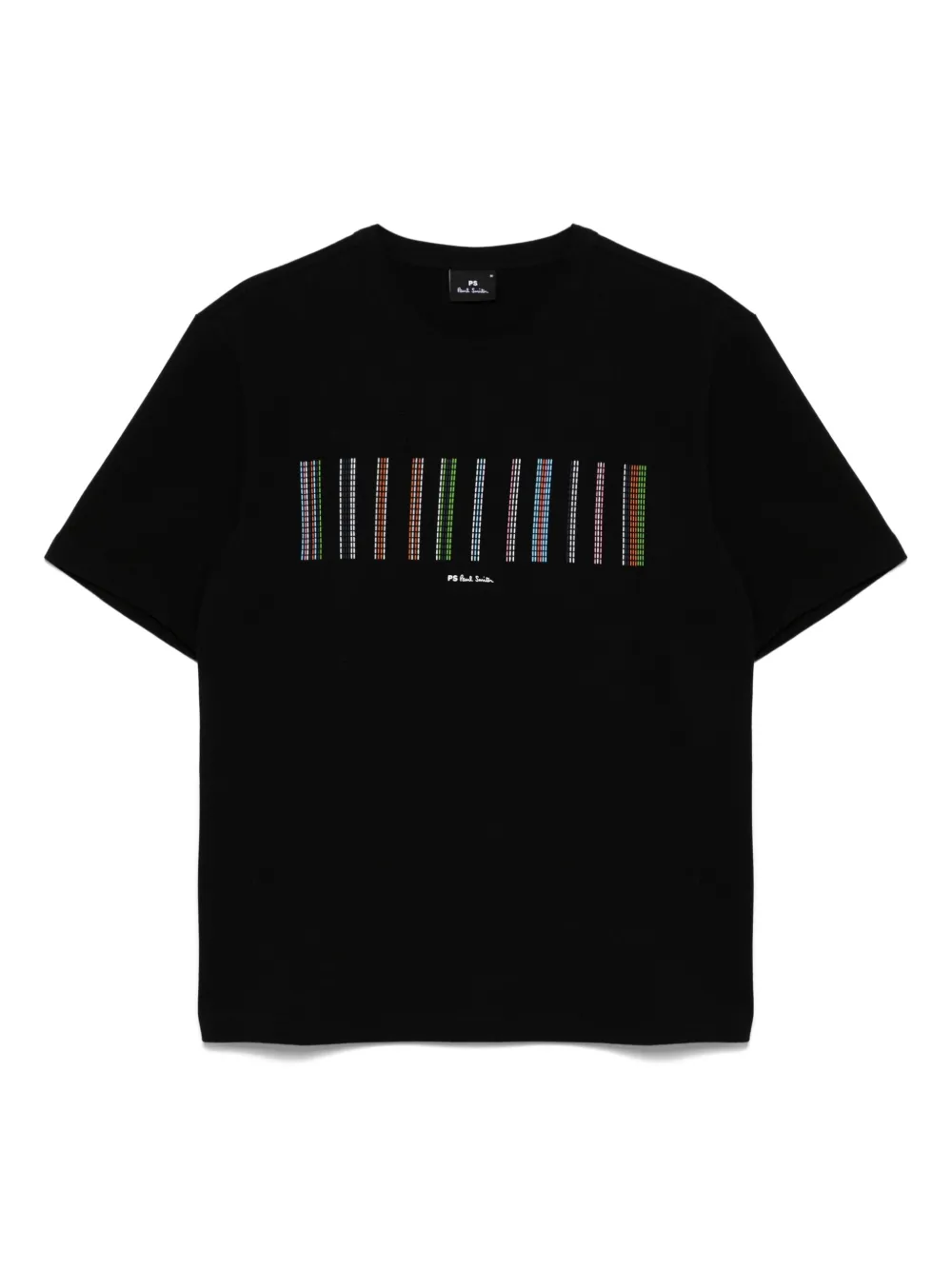 

Футболка из хлопка с принтом в полоску PS Paul Smith, черный