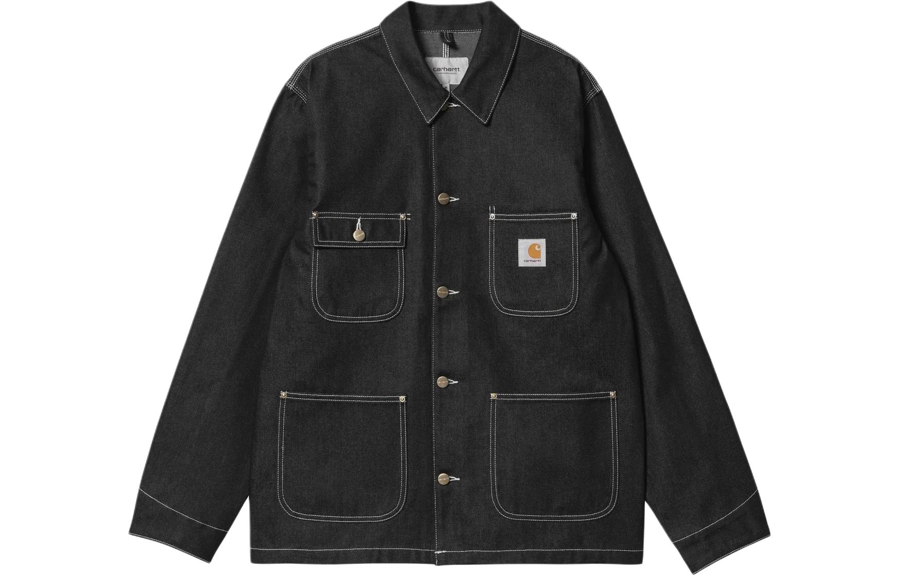 

Carhartt WIP Джинсовая куртка мужская черная, Pitch Black