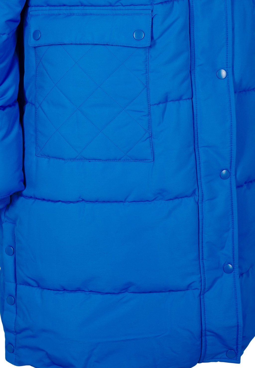 

Зимнее пальто LANGE PUFFER MIT TASCHEN UND KAPUZE Zizzi, синий