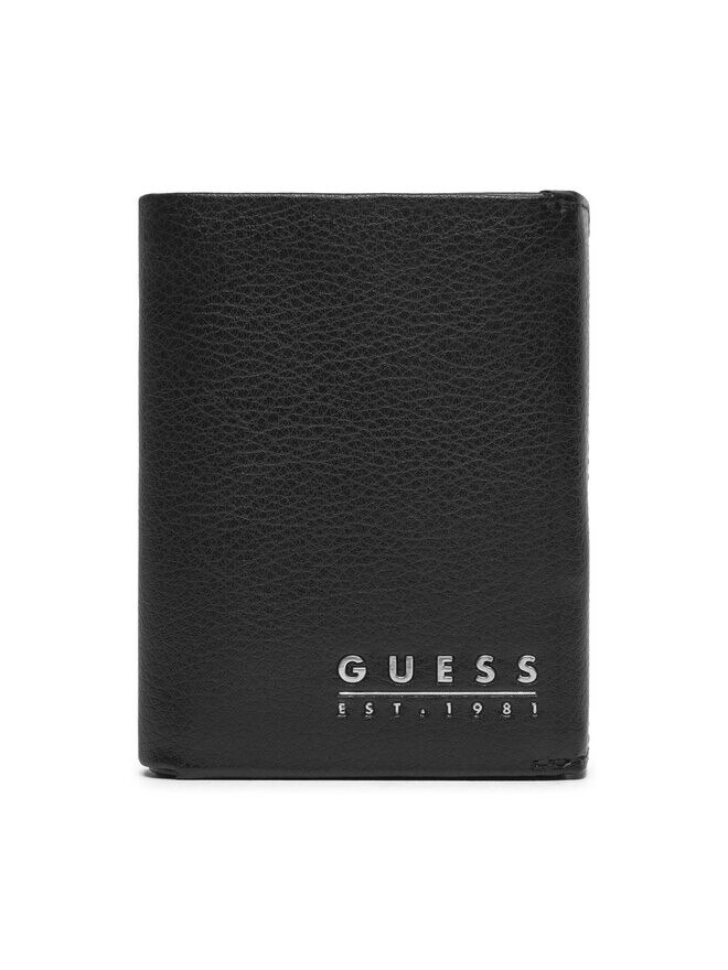 

Большой мужской кошелек Guess SMMETL LEA65, черный