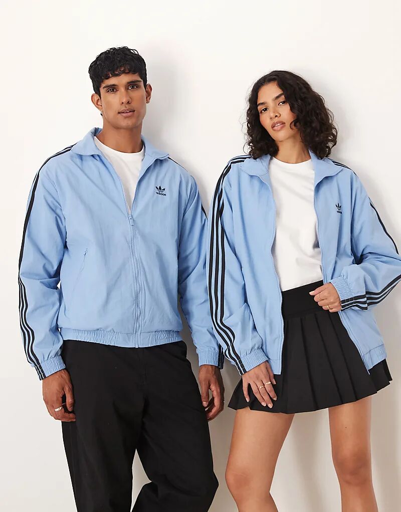 

Тканый спортивный топ adidas Originals Firebird синего цвета
