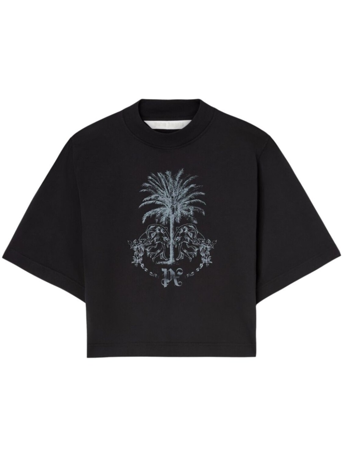 

Palm Angels укороченный топ Palms Pencil, черный