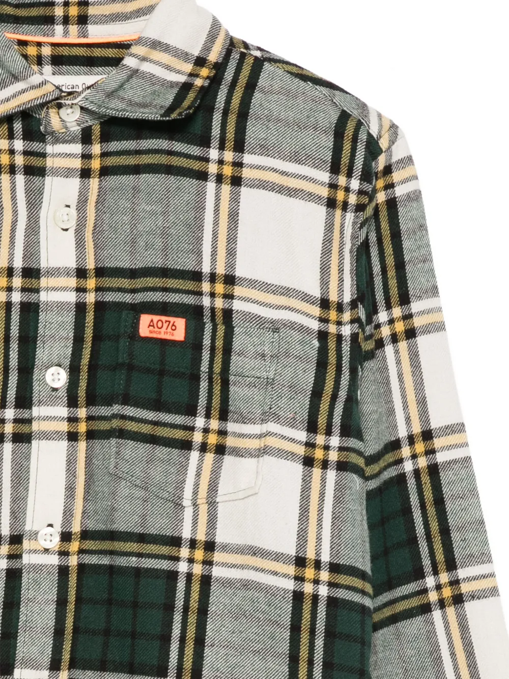 Рубашка в клетку American Outfitters Kids, зеленый — фото 3