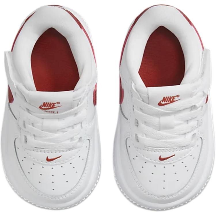 Nike Скользостойкие износостойкие низкие детские ботинки White Red Infant And Toddler — фото 4