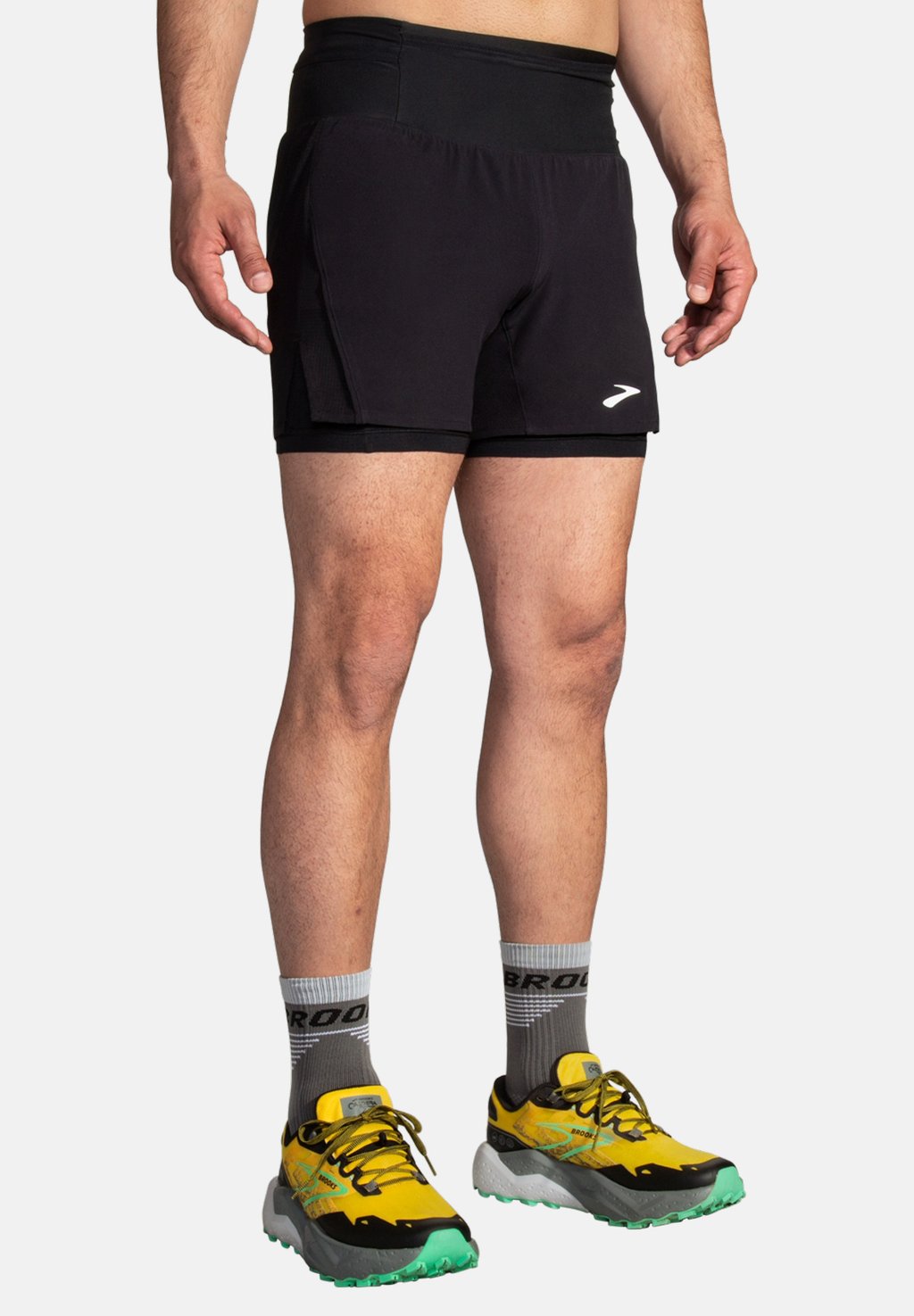 

Спортивные шорты HIGH POINT 5" 2-IN-1 SHORT 2.0 Brooks, черный