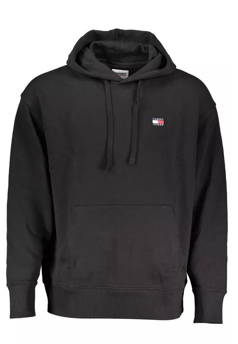 

Толстовка с капюшоном из хлопка и центральным карманом Tommy Hilfiger, черный