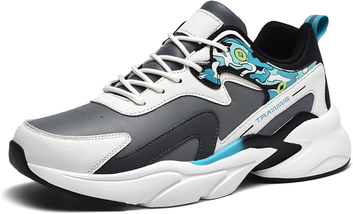 

Мужские спортивные кроссовки повседневного стиля, дышащие, для бега, баскетбола и ходьбы Generic, серый