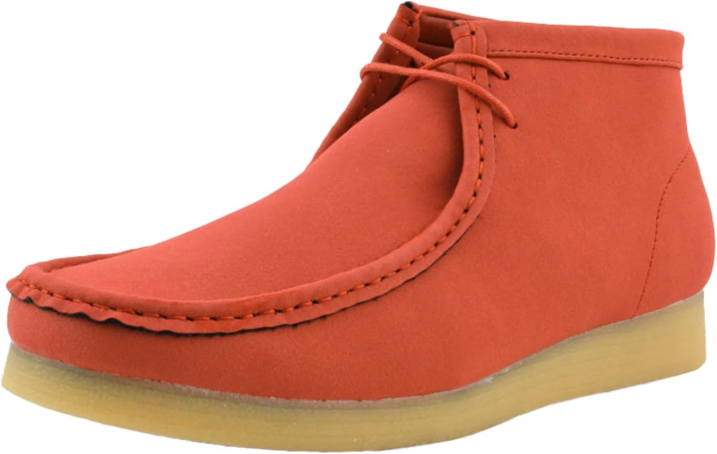 

Мужские повседневные ботинки Amali Chukka, высокие, на шнуровке, замшевые, пустынные ботинки с подошвой из каучука, оранжевый