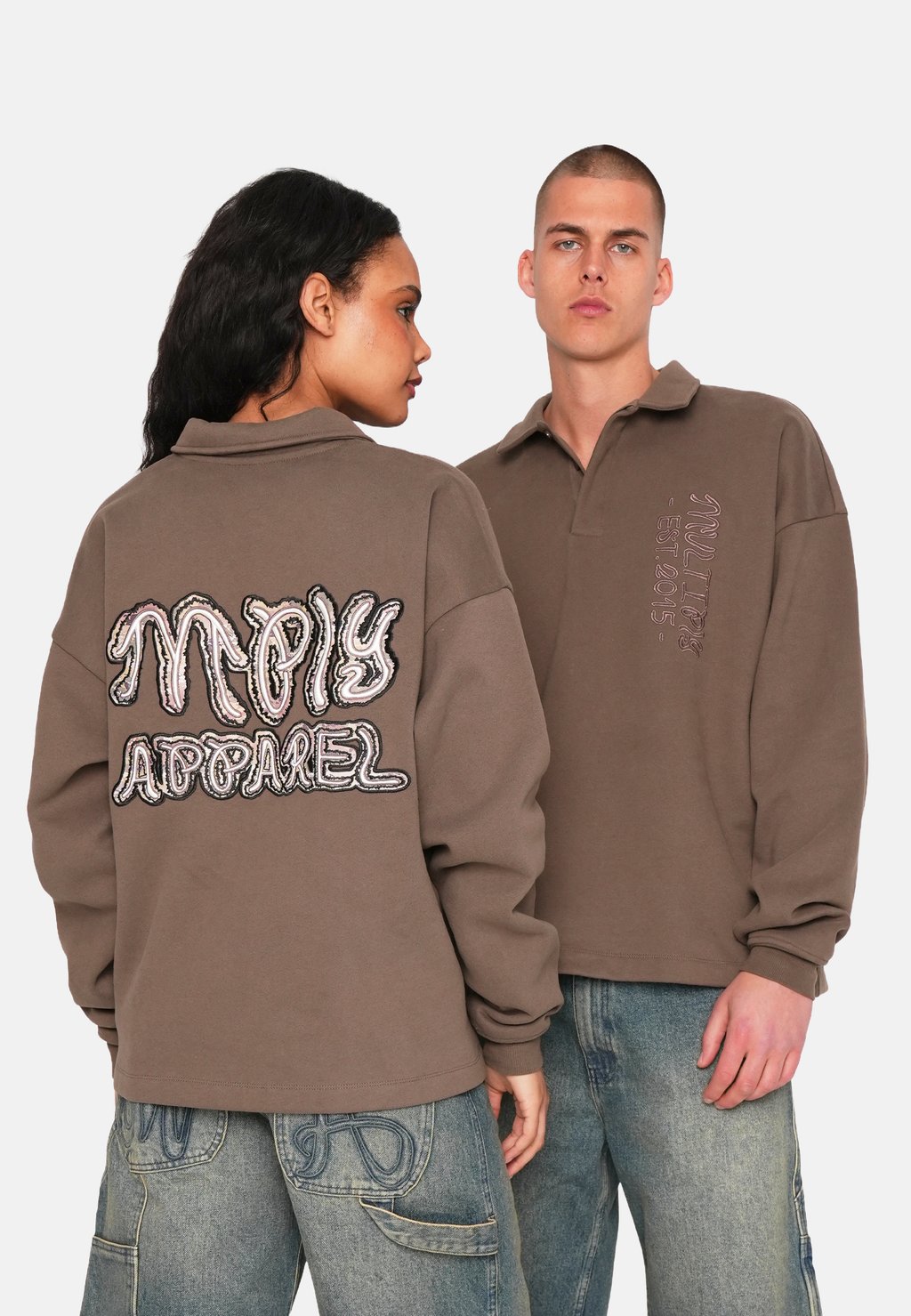 

Лонгслив POLO JUMBLE - Sweatshirt Multiply Apparel, коричневый