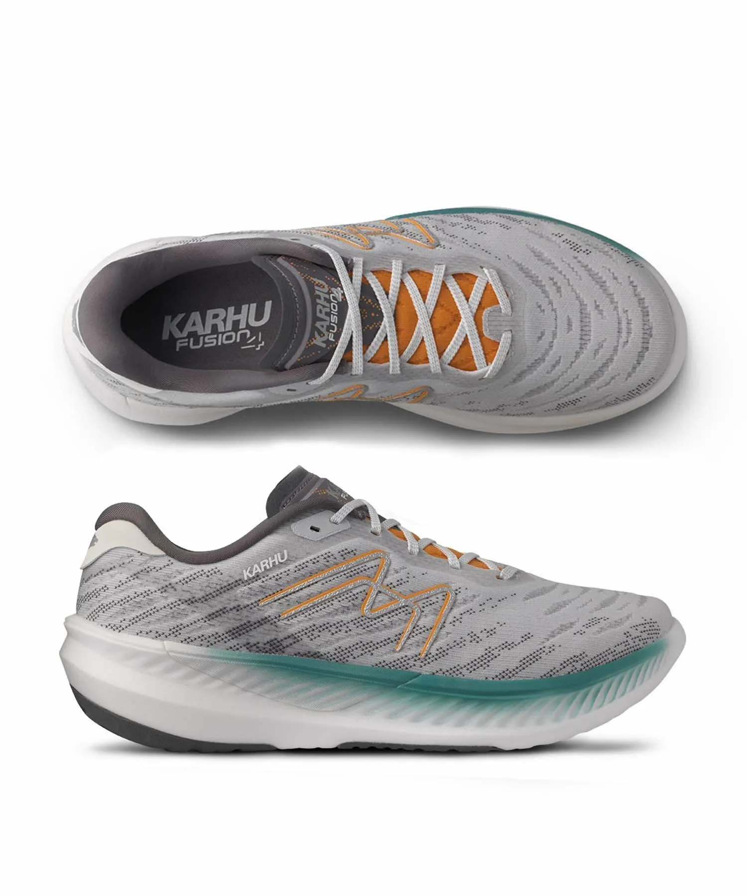 Мужские кроссовки KARHU Fusion 4.0 для бега, Lunar Rock/Turmeric