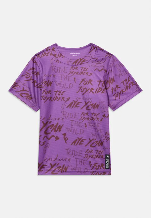 Футболка унисекс singletrack core tee с принтом Endura, End Purple — фото 3