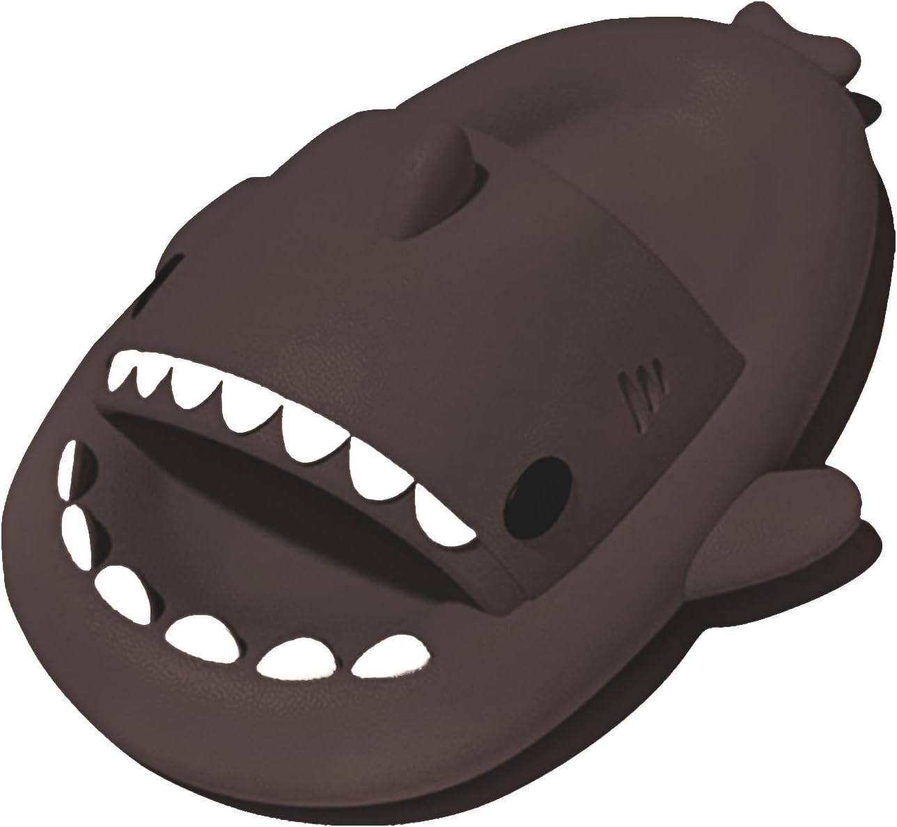 

Шлепанцы rosyclo Shark для женщин и мужчин, милые тапочки с акулой для взрослых и молодежи, мягкие легкие летние с антискользящей толстой подошвой, для пляжа, дома, с амортизирующей подошвой, для душа, для улицы и дома, коричневый